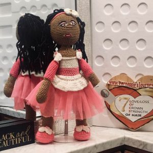 Pretty In Pink Handmade Crochet Doll