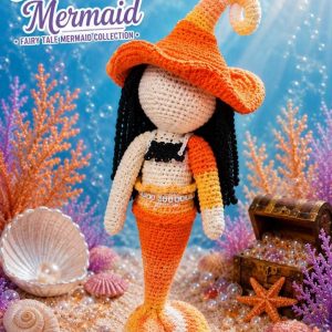 Coral Breeze Whimsical Mermaid - Handmade Crochet Comfort Companion Doll