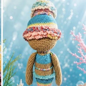Fairy Tale Whimsical Mermaid- Handmade Crochet Comfort Companion
